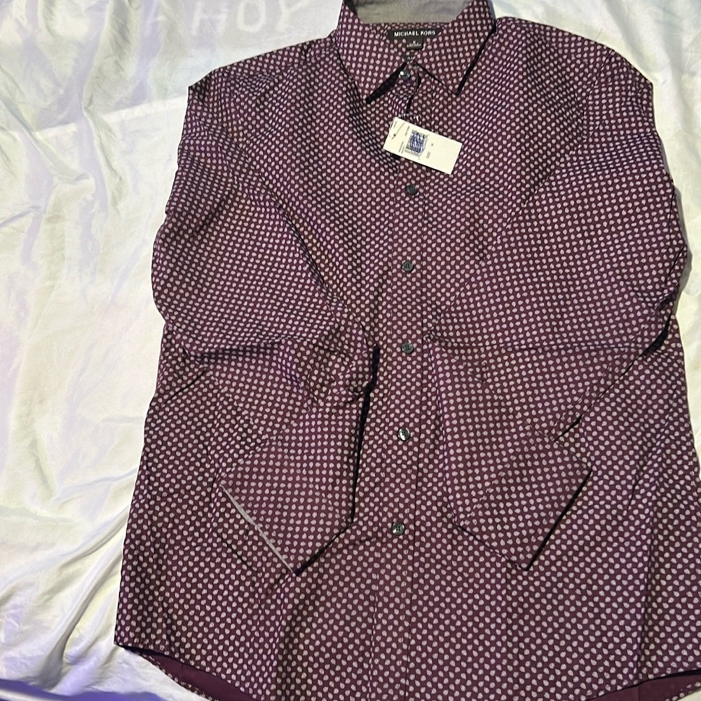 Michael Kors 100% cotton shirt - new medium classic fit… long sleeve…